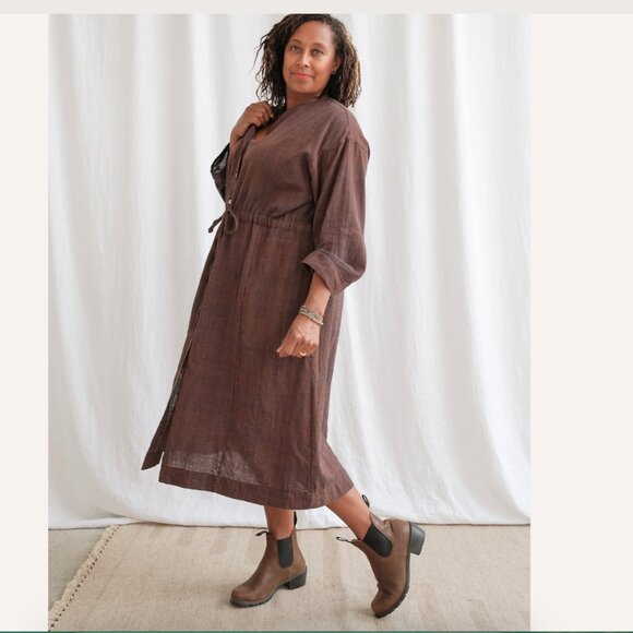 Maiwa Dresses & Skirts - NWT MAIWA Handwoven organic cotton dress M/L -oversized